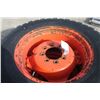 Image 3 : Nokian set of 2, 360/80R24 tires on steel centers rim to fit Kubota M6 tractors