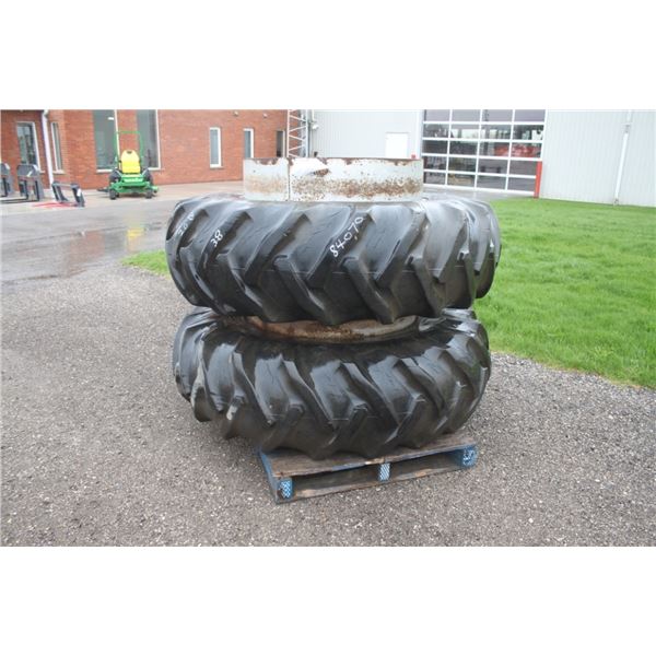 Goodyear pair of 2, 20.8x38 T Rail duals