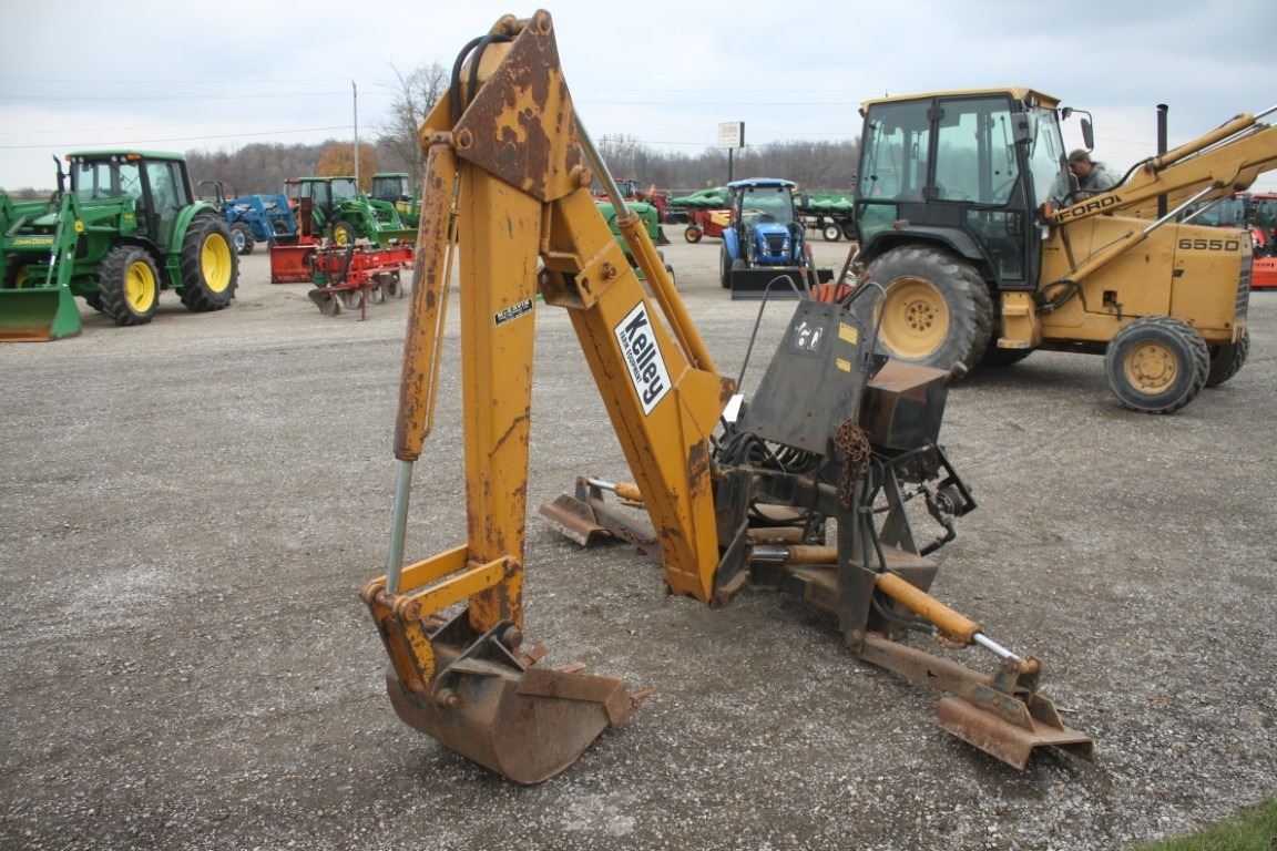 Kelly B60 3pth backhoe attachment, pto hydraulic drive, 18" bucket, one owner