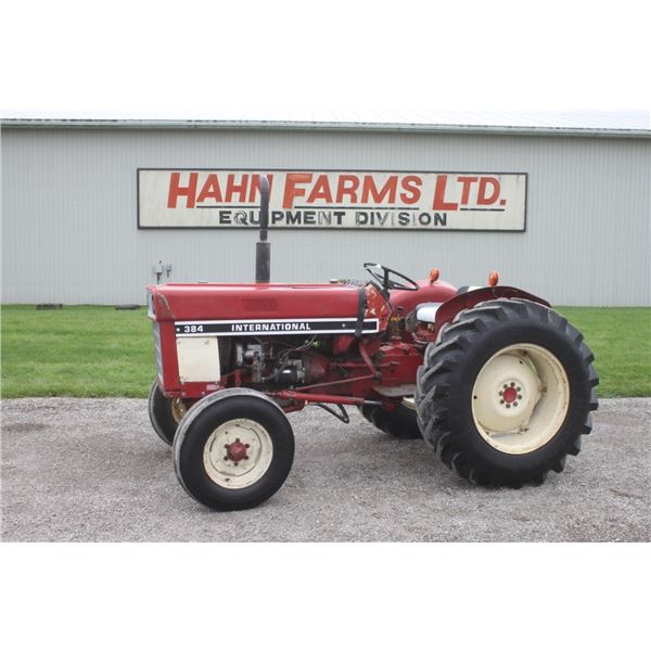 Int 384 2wd tractor, diesel, power steering, 14.9x28, 5494 hours