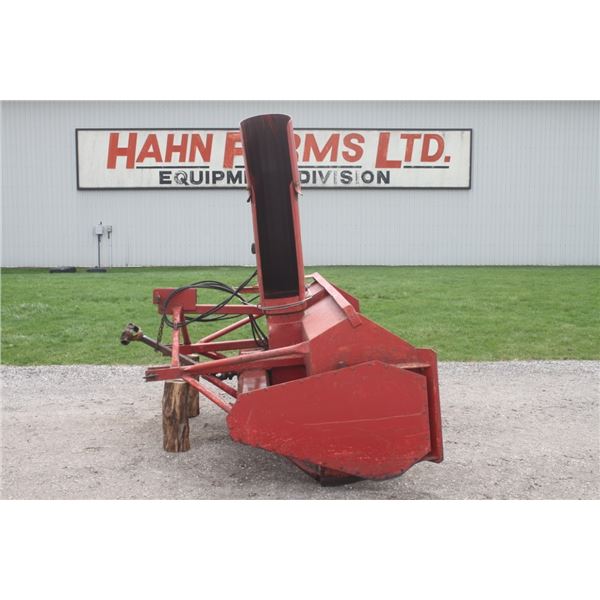 Nuhn 8' single auger snowblower, hydraulic turn, hydraulic deflector, 540 pto