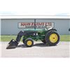 Image 1 : JD 3130 2wd tractor, 18.4x34, hi/lo, 2 remotes, Buhler Allied loader, showing 658 hours