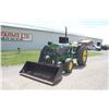 Image 2 : JD 3130 2wd tractor, 18.4x34, hi/lo, 2 remotes, Buhler Allied loader, showing 658 hours