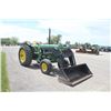 Image 4 : JD 3130 2wd tractor, 18.4x34, hi/lo, 2 remotes, Buhler Allied loader, showing 658 hours