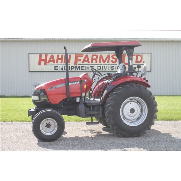 Case Farmall JX85 2wd tractor, 2-post canopy, 2 remotes, 12x12 shuttle, 18.4x30, 2701 hours, one own