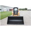 Image 3 : Case 420 Series III skidsteer, 2-speed, rops, hand controls, aux hyd, 6' bucket, 1012 hours showing