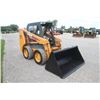 Image 4 : Case 420 Series III skidsteer, 2-speed, rops, hand controls, aux hyd, 6' bucket, 1012 hours showing