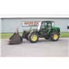 Image 1 : JD 3420 4wd telehandler, cab, air, aux hydraulics, hyd coupler, QT 8' bucket, 6837 hours