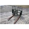 Image 1 : HLA 48" industrial quick attach HD pallet forks, fits JD telehandler