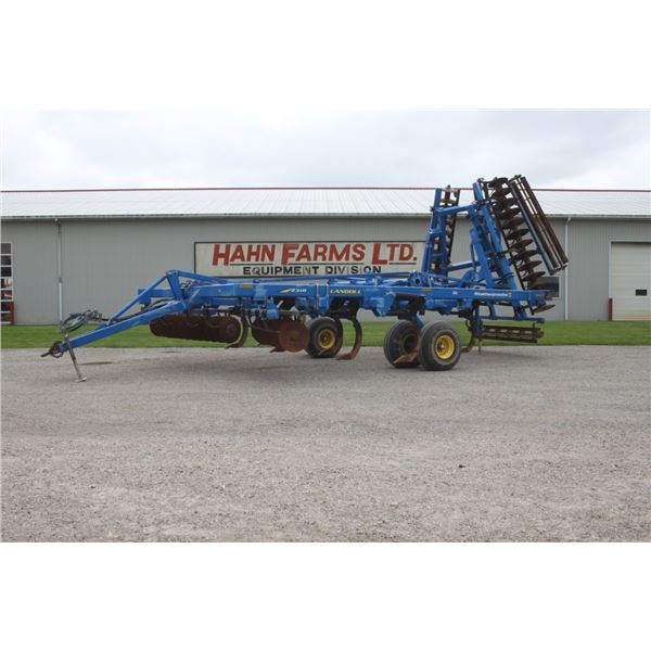 Landoll 2310 8 shank disc ripper, rear crumbler