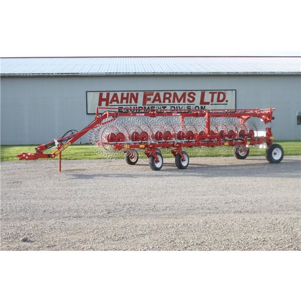 Repossi RA 14 double wheel rake with suspension, equipment show demo unit, As New, 2021 model