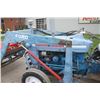 Image 11 : Ford 3000 2wd tractor, diesel, power steering, 13.6-28, Ford loader with bale handler and 5' materia