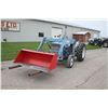 Image 2 : Ford 3000 2wd tractor, diesel, power steering, 13.6-28, Ford loader with bale handler and 5' materia