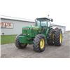 Image 2 : JD 4960 4wd tractor, cab, air, 15 speed powershift, 3 remotes, Michelin 650/65R42, axle duals