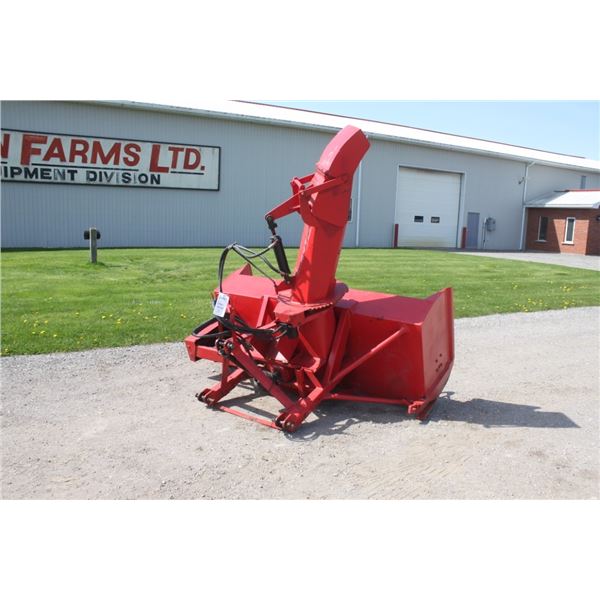 Pronovost 7' single auger snowblower, hyd turn, hyd deflector