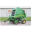 Image 1 : JD 854 round baler, sileage special, crop cutter, net wrap, monitor, one owner