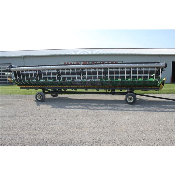 JD 630F 30' flexhead, AWS air reel, low dam, fine cut knife, head mount blower
