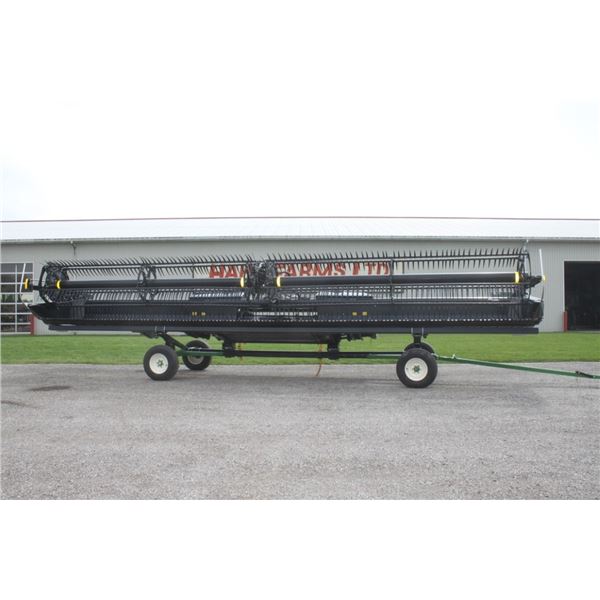 2020 Mac Don FD135 35' flex draper head, JD hook-up, low acres