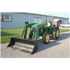 Image 2 : 2017 JD 5055E 4wd tractor, rops, PowrReverser, 16.9x28, new Alo X3 loader, 900 hours