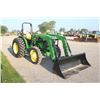 Image 4 : 2017 JD 5055E 4wd tractor, rops, PowrReverser, 16.9x28, new Alo X3 loader, 900 hours