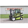Image 1 : Clark C35L LPG Forklift, cab, 3 stage low profile mast, hyd fork adjust, side shift, 1223 hours, wel