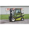 Image 1 : Clark C35L LPG Forklift, cab, 3 stage low profile mast, hyd fork adjust, side shift, 540 hours, well