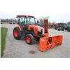 Image 4 : Kubota L6060 4wd tractor, cab, air, hydro, 2 remotes, front mount Pronovost 720-80 80" snowblower, h