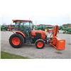 Image 5 : Kubota L6060 4wd tractor, cab, air, hydro, 2 remotes, front mount Pronovost 720-80 80" snowblower, h