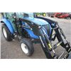 Image 15 : 2021 New Holland Boomer 55 4wd compact tractor, cab, air, 2 remotes, Hydro, Alo C18 loader