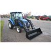 Image 4 : 2021 New Holland Boomer 55 4wd compact tractor, cab, air, 2 remotes, Hydro, Alo C18 loader