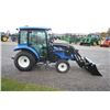 Image 5 : 2021 New Holland Boomer 55 4wd compact tractor, cab, air, 2 remotes, Hydro, Alo C18 loader