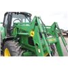 Image 15 : JD 6420 4wd tractor, cab, air, 640SL loader, 7' bucket, power quad, 2 remotes, 18.4R38, 5783 hours,