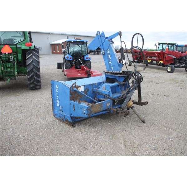 Normand 86" single auger snowblower, hydraulic turn, hydraulic deflector