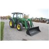 Image 4 : JD 5625 4wd tractor, cab, air, New X3 Alo loader, 7' bucket, extendable mirrors, 24x24 power reverse