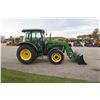 Image 5 : JD 5625 4wd tractor, cab, air, New X3 Alo loader, 7' bucket, extendable mirrors, 24x24 power reverse