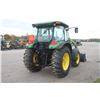 Image 6 : JD 5625 4wd tractor, cab, air, New X3 Alo loader, 7' bucket, extendable mirrors, 24x24 power reverse