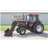 Image 1 : Case/Int 4230 XL 2wd tractor, cab, air, Buhler 595 loader, 7' QT bucket, 16x8, 2 remotes, 16.9-34, 4