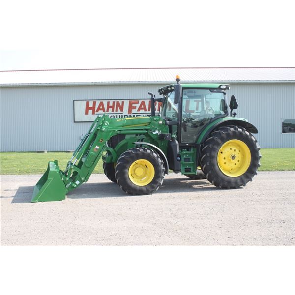 2022 JD 6130R 4wd tractor, 24 speed AutoQuad Plus, 620R MSL loader, powertrain warranty