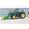 Image 1 : 2022 JD 6130R 4wd tractor, 24 speed AutoQuad Plus, 620R MSL loader, powertrain warranty