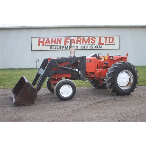 Allis Chalmers 175 2wd tractor, Dunham Lehr loader, 8 speed, 18.4-28, 2 remotes, 5066 hours, one own