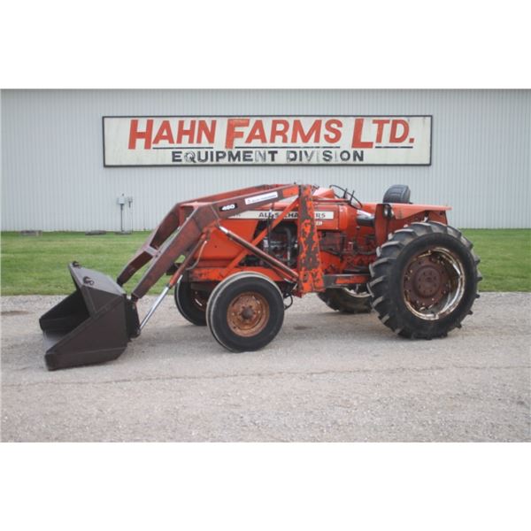Allis Chalmers 160 2wd tractor, diesel, 460 loader, 6' QT bucket, 1 remote, 13.6-28, one owner