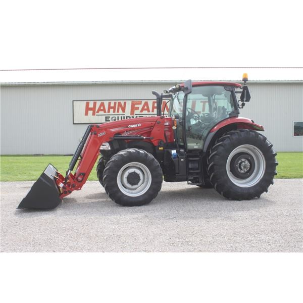 2016 CIH Maxxum 125 4wd tractor, cab, air, 16x16 Autoshift (40k), L104 SL loader, 1200 hours