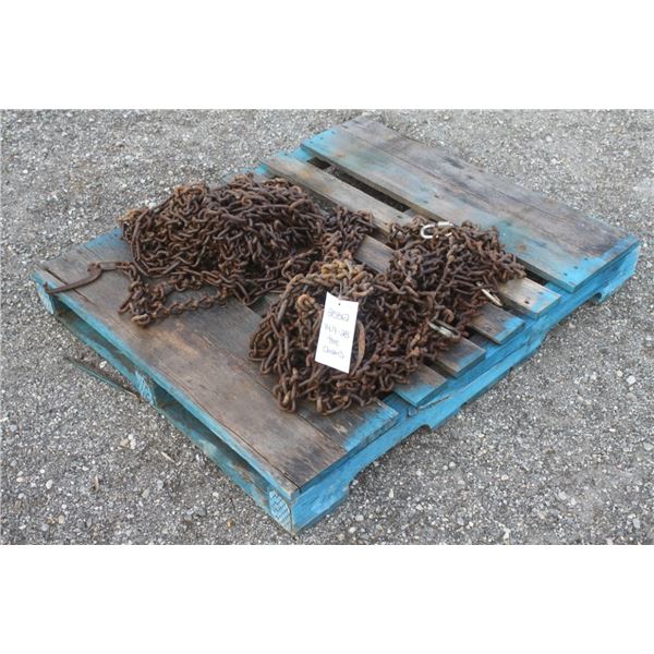 Used 14.9x28 tractor tire chains