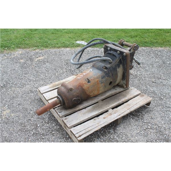 Caterpillar hydrulic hammer, off Cat excavtor