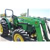 Image 19 : JD 5400 4wd tractor, rops, new Alo X3 loader, 7' bucket, 1 remote, 16.9x30, rear wheel weights