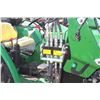 Image 20 : JD 5400 4wd tractor, rops, new Alo X3 loader, 7' bucket, 1 remote, 16.9x30, rear wheel weights