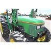 Image 25 : JD 5400 4wd tractor, rops, new Alo X3 loader, 7' bucket, 1 remote, 16.9x30, rear wheel weights