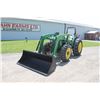 Image 2 : JD 5400 4wd tractor, rops, new Alo X3 loader, 7' bucket, 1 remote, 16.9x30, rear wheel weights