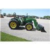 Image 5 : JD 5400 4wd tractor, rops, new Alo X3 loader, 7' bucket, 1 remote, 16.9x30, rear wheel weights