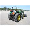 Image 6 : JD 5400 4wd tractor, rops, new Alo X3 loader, 7' bucket, 1 remote, 16.9x30, rear wheel weights